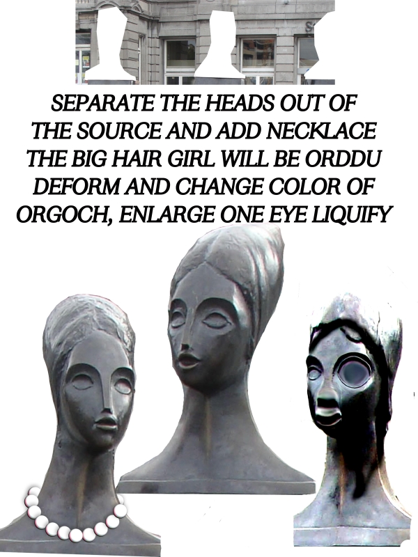 Creation of Orddu, Orwen and Orgoch: Step 3